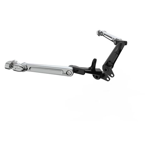 Ciro Frame Mounted Adjustable Highway Peg Mounts For Harley Touring 2009-2026 Standard 4" / Chrome [Blemished - Good]