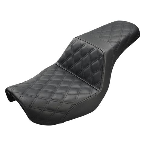 Saddlemen Step-Up LS Lattice Stitch Seat For Harley Dyna 2004-2005 Black / Full Lattice Stitch LS [Open Box]