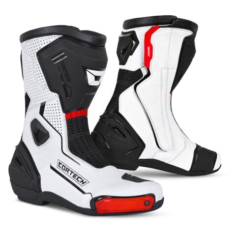 Cortech Revo RR Air Boots 11 / White/Black [Blemished - Very Good]