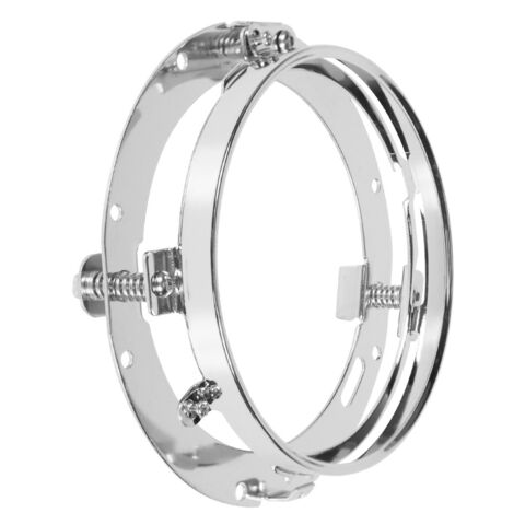 HogWorkz Mounting Bracket & Ring For 7" LED Headlights For Harley Touring 1994-2013 Chrome [Blemished - Very Good]