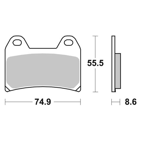 SBS HS Sintered Front Brake Pads 706HS [Open Box]