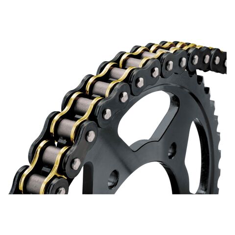 BikeMaster 530 BMXR X-Ring Chain Black/Gold / 130 link [Blemished - Good]