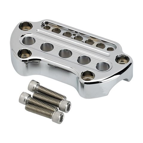 Joker Machine Riser Handlebar Top Clamp Indicator Light Cutout For Harley Chrome [Blemished - Good]
