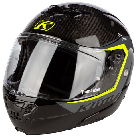 Klim TK1200 Karbon Stark Helmet Asphalt/Hi-Vis / SM [Open Box]