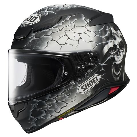 Shoei RF-1400 Gleam Helmet (MD) Black/Silver / LG [Open Box]