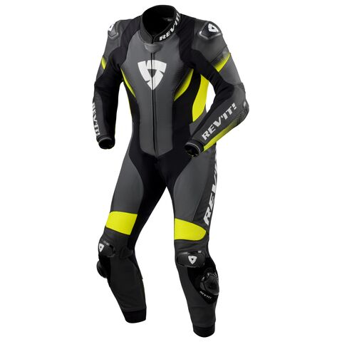 REV'IT! Control One Piece Race Suit Black/Hi-Viz Yellow / 50 [Open Box]