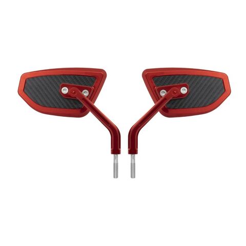 HogWorkz Performance Mirrors W/ Carbon Inlay For Harley