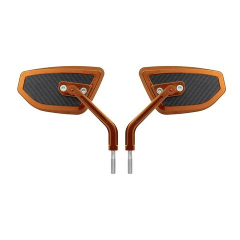HogWorkz Performance Mirrors W/ Carbon Inlay For Harley