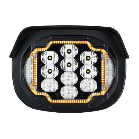 HogWorkz Silvertooth LED Performance Headlight For Harley Touring 2023-2026