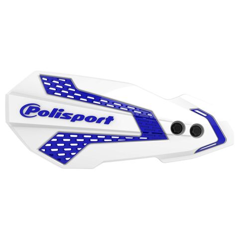 Polisport MX Flow Handguards Yamaha 125cc-450cc 2008-2026 White/Blue [Open Box]