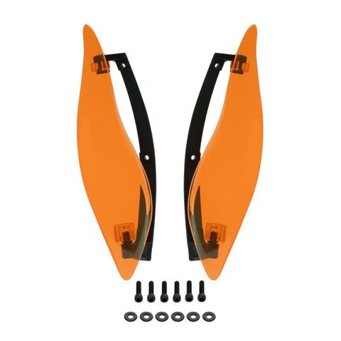 HogWorkz Adjustable Batwing Air Deflectors For Harley Touring 2014-2025