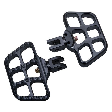 Joker Machine Serrated Mini Rider Floorboards For Harley Softail 2018-2026 Black [Blemished - Very Good]