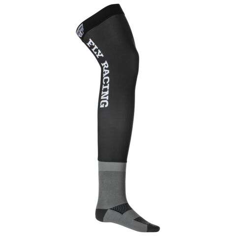 Fly Racing Knee Brace Socks Black/Grey/White / LG-XL [Blemished - Good]