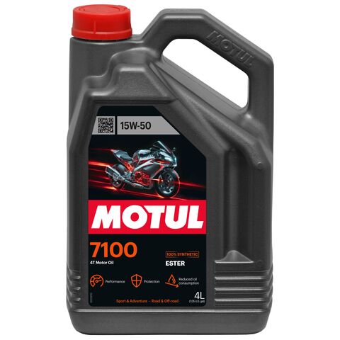 Motul 7100 4T Synthetic Engine Oil - 4 Liter