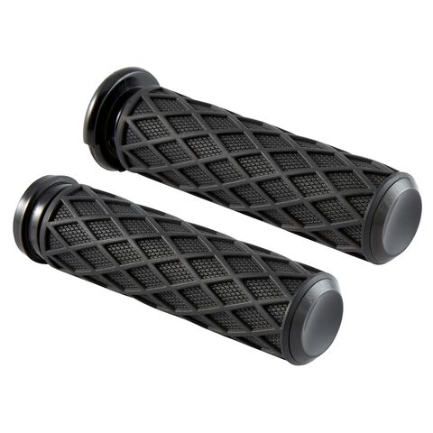 Arlen Ness Diamond Grips For Harley With Throttle By Wire Black [Blemished - Good]