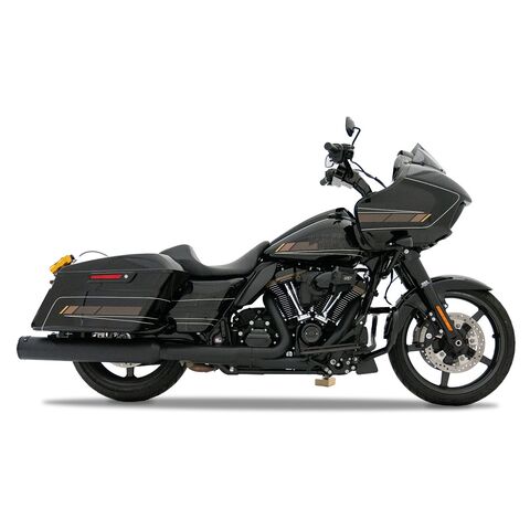 Rinehart 4 1/2" HP45 XL Slip-On Mufflers For Harley Touring 2017-2026 Midnight Black/Black [Open Box]