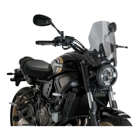 Puig Naked New Generation Windscreen Yamaha XSR700 2021-2025 Smoke [Demo - Acceptable]