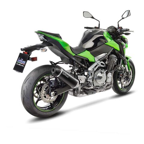LeoVince Nero Slip-On Exhaust Kawasaki Z900 2017-2026 Black Stainless Steel/Carbon Fiber [Previously Installed]