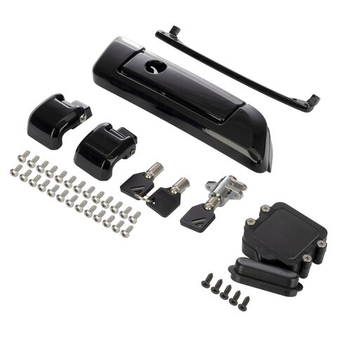 HogWorkz Tour Pack Hinges And Latch Kit For Harley Touring 2014-2025 Black [Blemished - Very Good]
