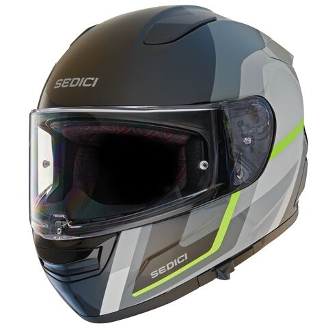 SEDICI Strada 3 Sparo Helmet Grey/Hi-Viz Yellow / MD [Open Box]