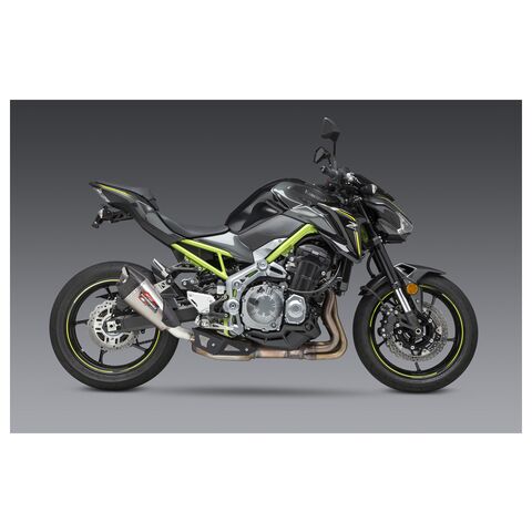 Yoshimura AT2 Street Slip-On Exhaust Kawasaki Z900 2017-2024 Stainless Steel/Carbon Fiber [Blemished - Good]