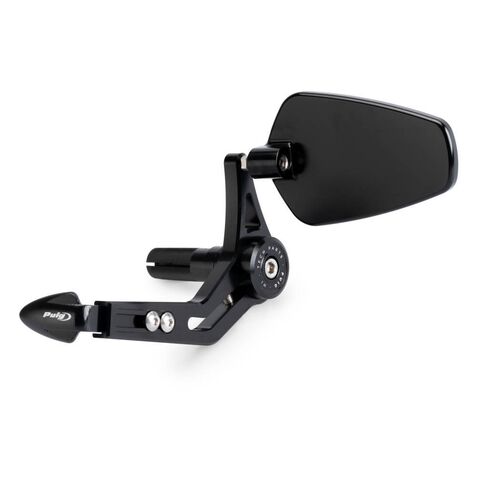 Puig Clutch Lever Protector and Mirror Black [Blemished - Good]