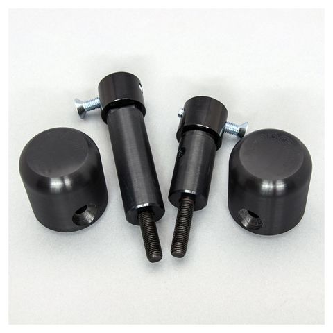 Woodcraft Frame Slider Kit Kawasaki Ninja 400 / Z400 / Ninja 500 / Z500 2018-2026 Cut Kit / Black [Blemished - Good] Black / Cut Kit [Blemished - Good]