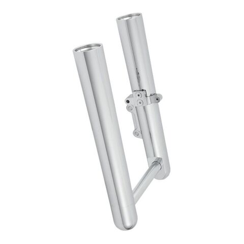 Arlen Ness Smooth Hot Legs Fork Lower Set For Harley FL Softail 2000-2006 Single Disc / Chrome [Previously Installed]