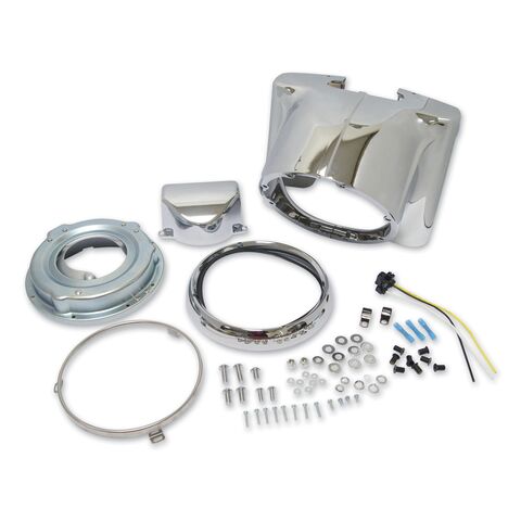 Milwaukee Twins Nacelle Headlamp Kit For Harley FL Softail 1986-2017 Chrome [Blemished - Very Good]