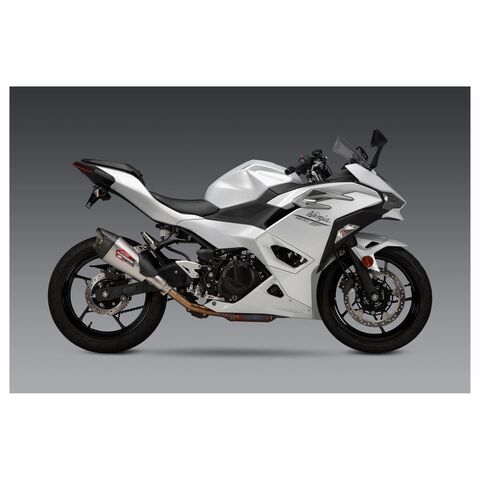 Yoshimura AT2 Slip-On Exhaust Kawasaki Ninja 400 / 500 / Z400 / Z500 2018-2026 Stainless Steel/Carbon... [Open Box]