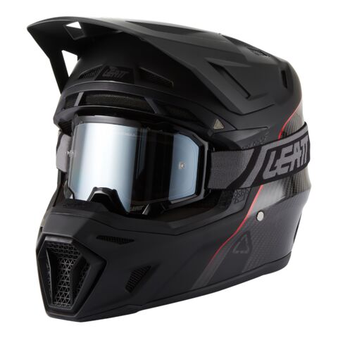 Leatt Moto 9.5 V27 Carbon Helmet w/ Velocity 6.5 Iriz Goggles