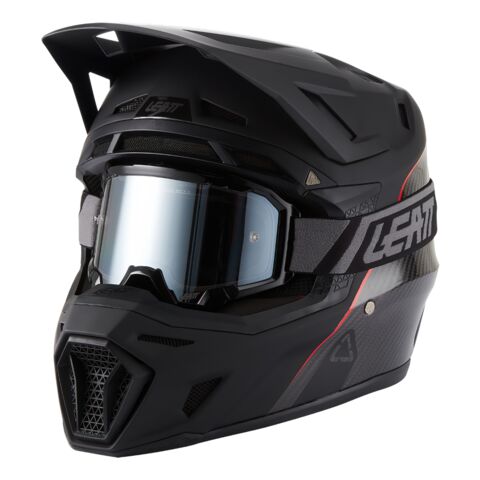 Leatt Moto 9.5 V27 Carbon FIM Helmet w/ Velocity 6.5 Iriz Goggles