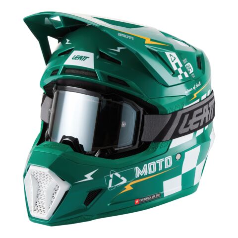 Leatt Moto 7.5 V27 Helmet w/ Velocity 4.5 Goggles