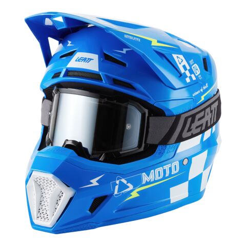 Leatt Moto 7.5 V27 Helmet w/ Velocity 4.5 Goggles
