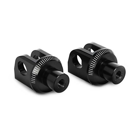 Puig Rider Footpeg Mounts Kawasaki Z800 / Z1000 / ZX6R / ZX636 / ZX10R / Z H2 Black [Blemished - Good]