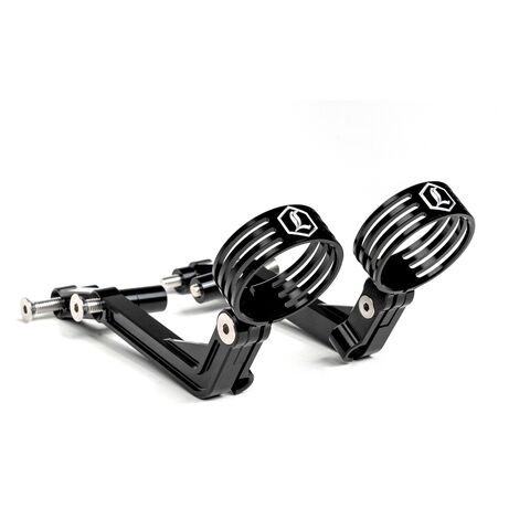 Legend Suspension REVO ARC External Reservoir Mount For Harley Touring 2014-2023 Black Anodized [Open Box]