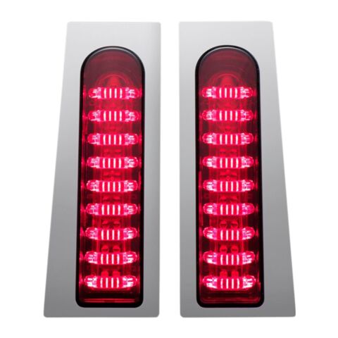 Custom Dynamics ProBEAM LED Fillerz For Harley Touring 2023-2026 Red / Chrome [Blemished - Good]
