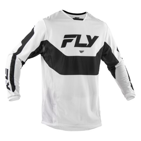 Fly Racing Kinetic Mesh Jersey MD / White/Black [Blemished - Good]