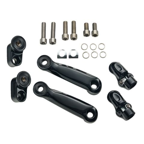 Ciro Charles Chapa Adjustable Passenger Comfort Peg Mounts For Indian 2014-2026 Black [Demo - Acceptable]