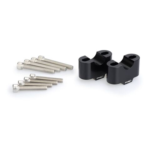Puig 7/8" Handlebar Riser Black / 30mm Rise [Blemished - Good]