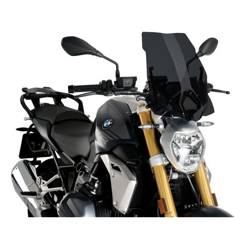 Puig Touring Naked New Generation Windscreen BMW R1250R 2019-2024 Dark Smoke [Demo - Acceptable]