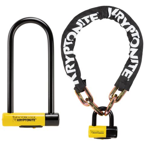 Kryptonite DoubleDown U-Lock with Chain and Disc Lock