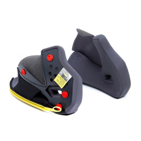 AGV Tourmodular Cheek Pads XS-MD / 35mm / Grey/Black [Blemished - Good]