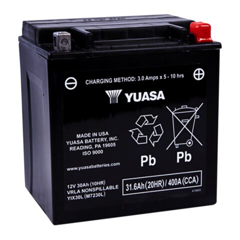 Yuasa YIX30L Factory Activated AGM Battery 