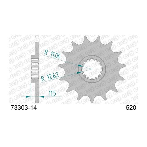 AFAM Standard Front Sprocket KTM / Husqvarna / Gas Gas 400cc-890cc 1997-2027