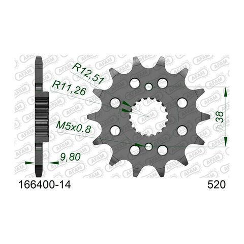 AFAM Standard Front Sprocket BMW / Husqvarna 450cc -511cc