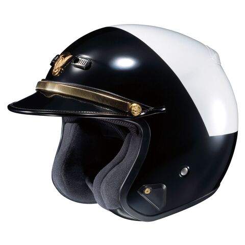 Shoei RJ Platinum-LE Hi-Rise Helmet (XS and 2XL) Black/White / SM [Incomplete]