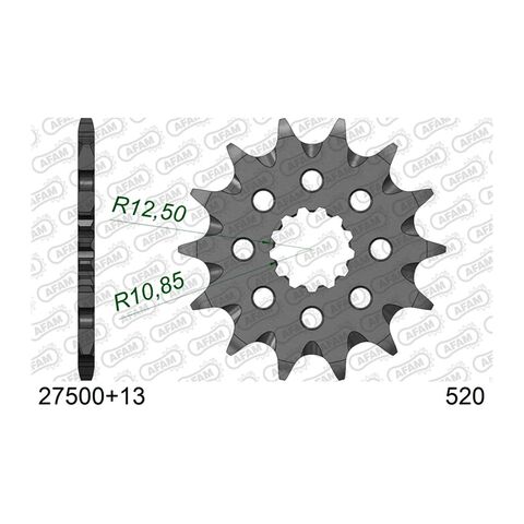 AFAM Self Cleaning Front Sprocket Yamaha / Fantic / Kawasaki 250cc-660cc 1999-2027