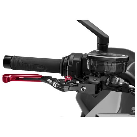 Puig Foldable Extendable Brake Lever 4.0 Red/Black/Red [Blemished - Good]