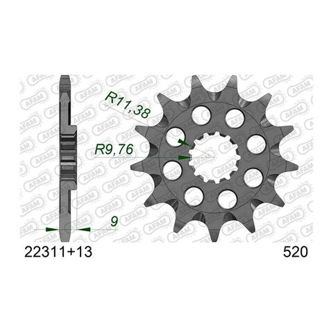 AFAM Self Cleaning Front Sprocket Suzuki RMZ 250
